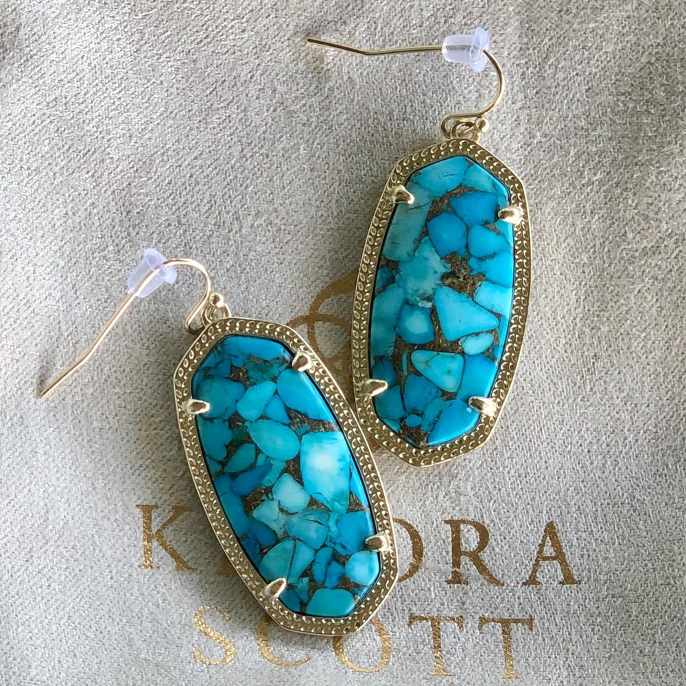 ❌SOLD❌ KS Bronze Veined Turquoise Magnesite/Gold